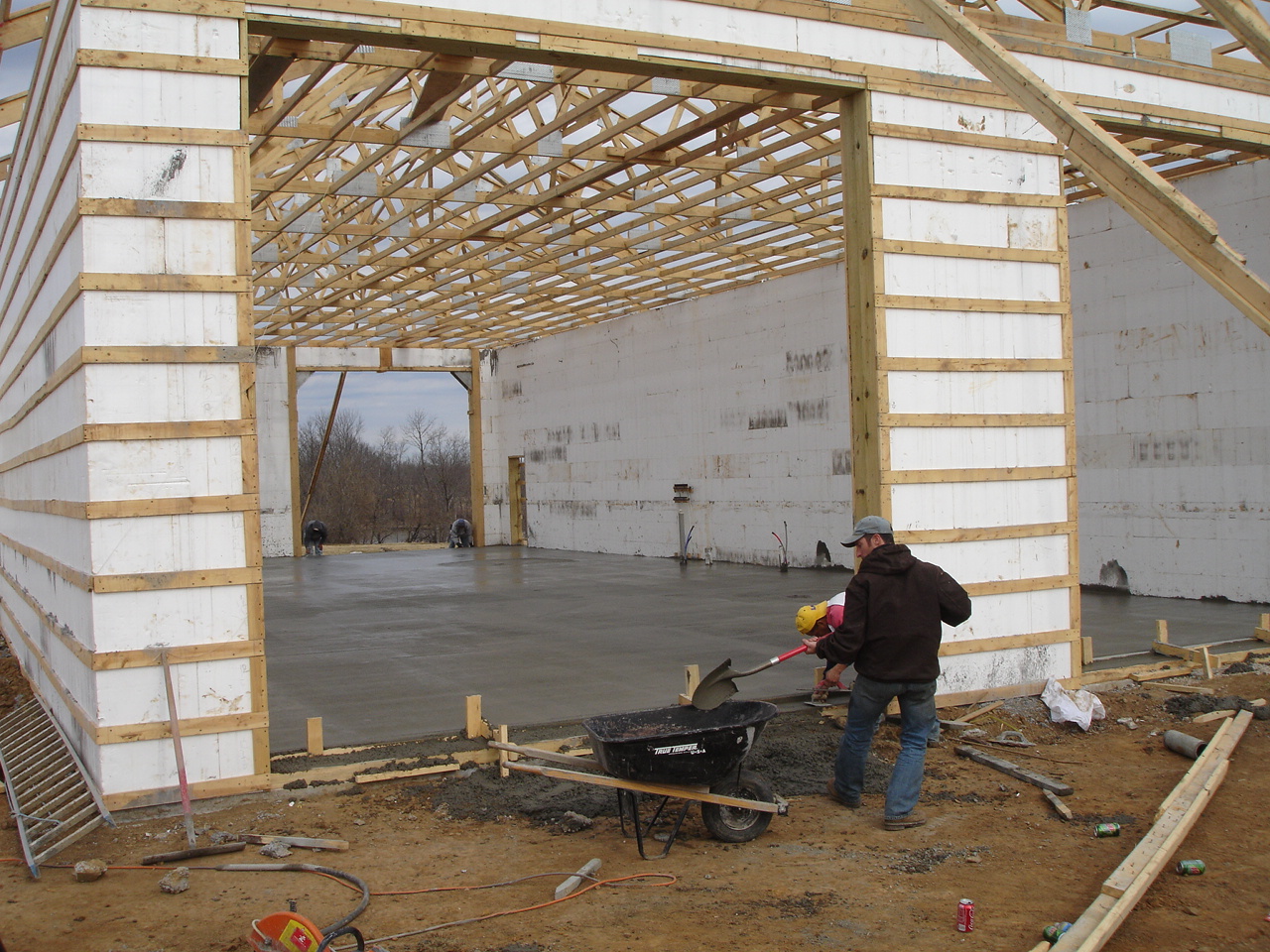 ICF Structure with Radiant Heat